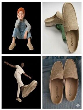 GECKO MAN Woven Slip-On Clogs With Arch Support